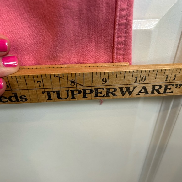 Judy Blue Pink HIGH RISE CONTROL TOP WIDE LEG CROP JEANS Size 13/31 JB88822 - Picture 9 of 10